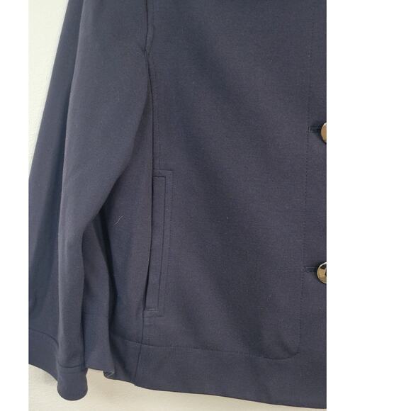 Anne Klein Blazer Womens Size 12 Navy Corpcore Office Attire Preppy Classiccore - Picture 5 of 7